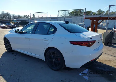 2019 Alfa Romeo Giulia Ti Sport Awd z USA, uszkodzony, nr VIN ZARFANBNXK7614812